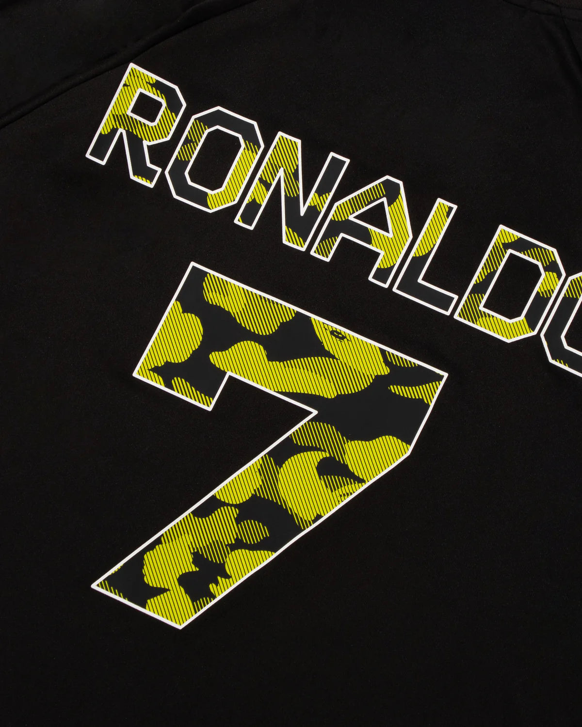 BAPE X Cr7 Life Multi Logo Poly Relaxed Fit Ls Football Jersey