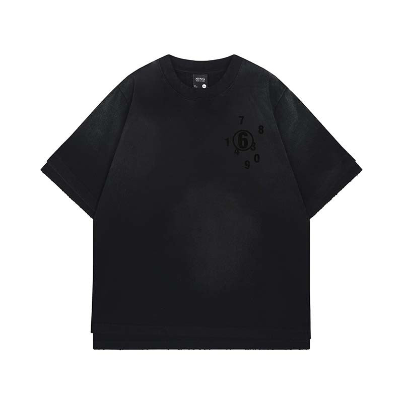 Digital printing and printing for dirty short sleeved t-shirts