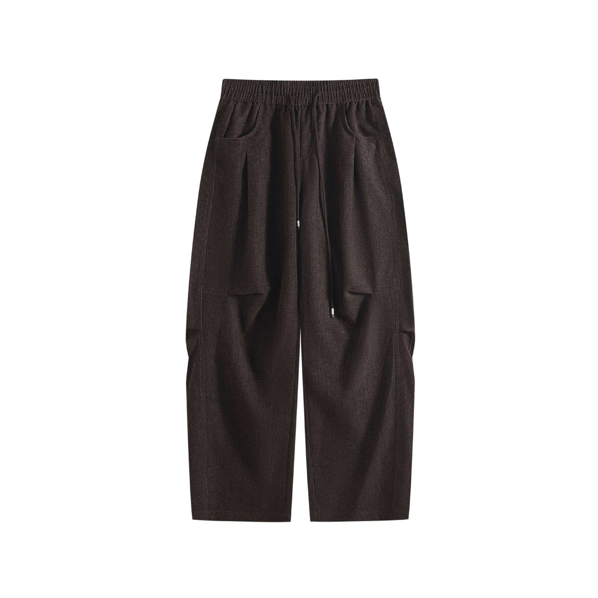 Workwear Casual Wide Leg Pants Men Loose Drawstring Long Trousers
