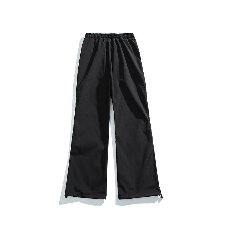 Deconstructing loose casual micro flared casual pants for men