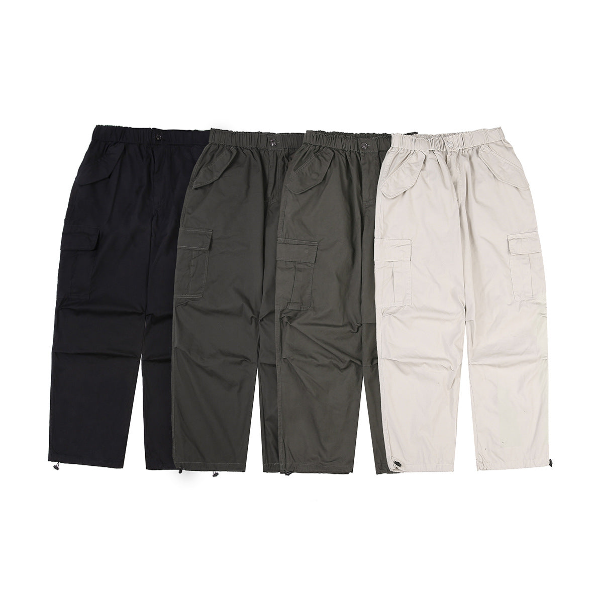 Multi-Pocket Cargo Pants Men Loose Trendy Unisex Casual Long Pants
