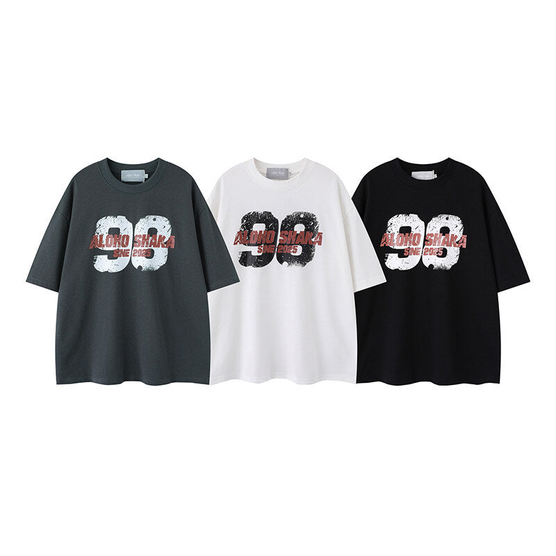 Digital printed short sleeved men's and women's T-shirts