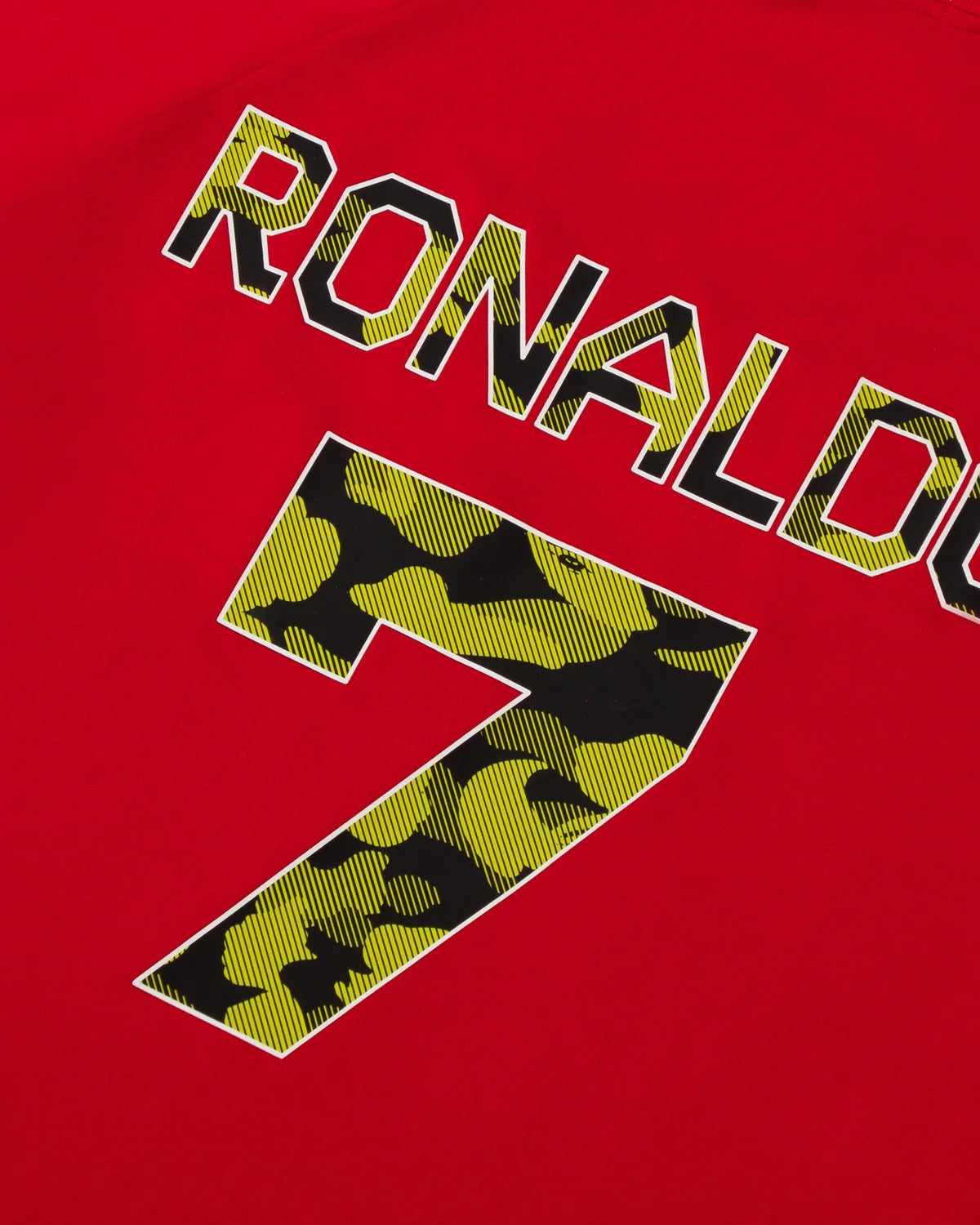 BAPE X Cr7 Life Multi Logo Poly Relaxed Fit Ls Football Jersey