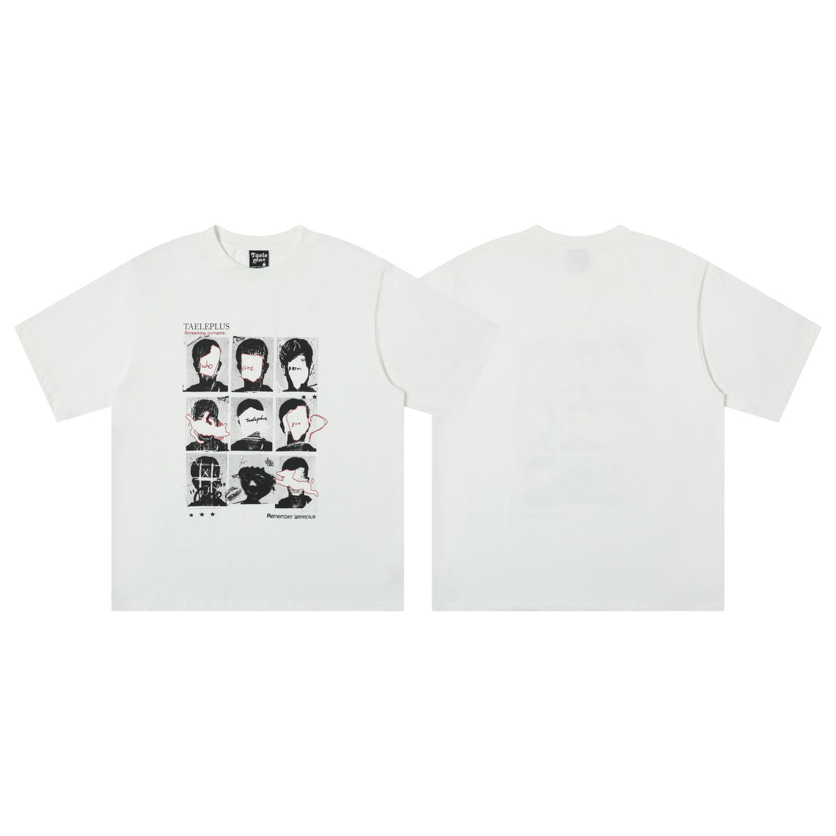 Graffiti printed short sleeved men's and women's T-shirts