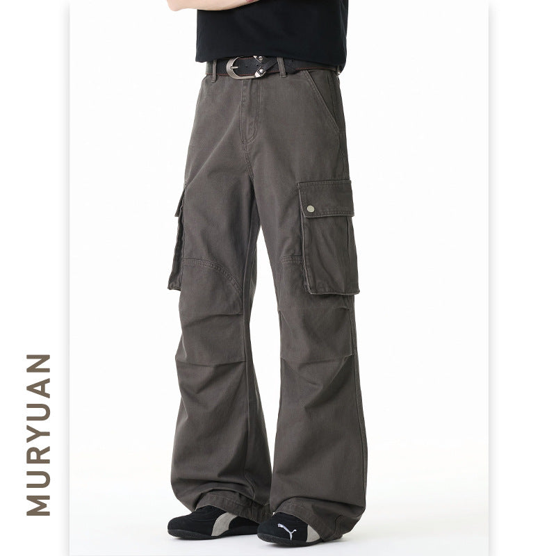 Men's Clothing Tall and Long Vintage Cargo Pants for Men