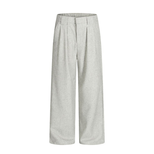 Breathable Comfortable Loose Straight Leg Wide Leg Linen Pants for Men