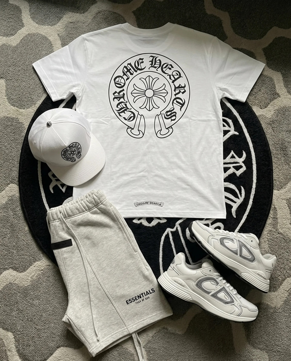 Chrome Hearts White Graphic T-Shirt Set