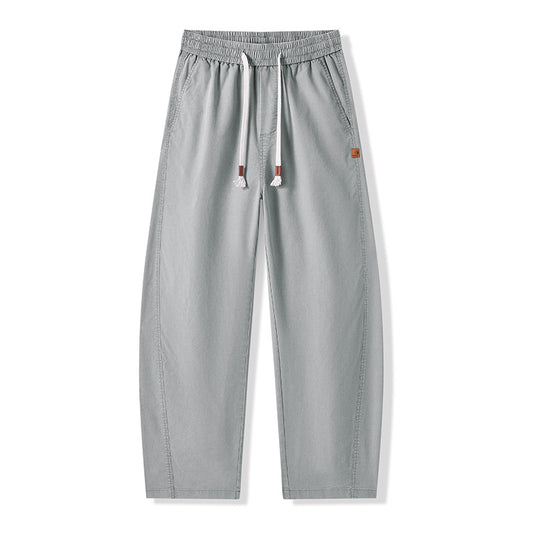 Street Style Lyocell Wide-Leg Casual Pants for Men
