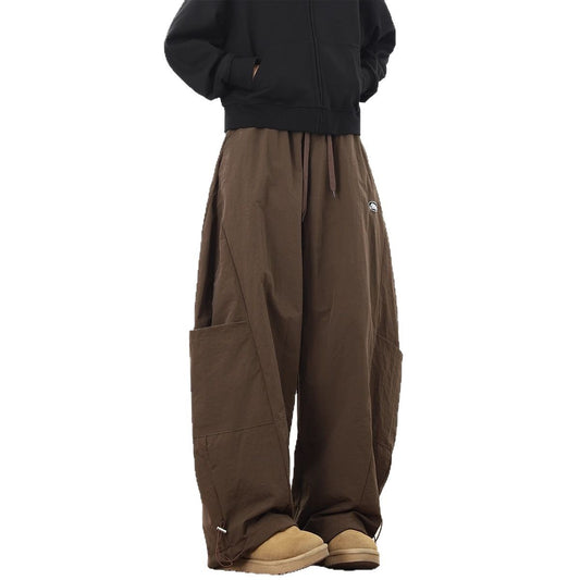 Retro curved knife casual pants for men in spring and autumn