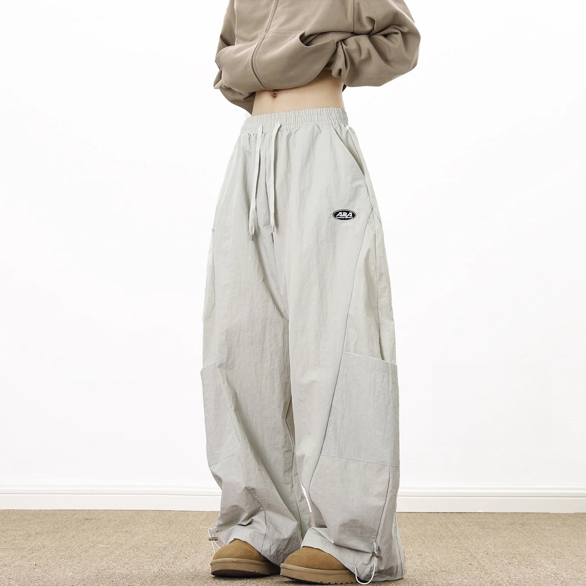 Retro curved knife casual pants for men in spring and autumn