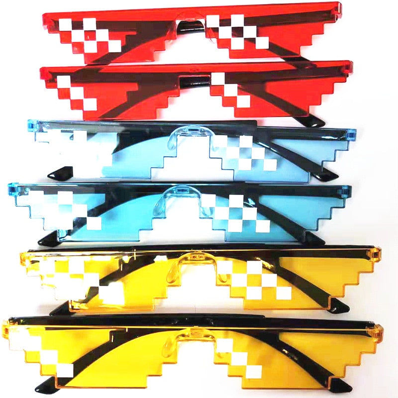 Arrival MineCrafted Sunglasses Kids cos play action Game Toys Minecrafter Square Glasses with EVA case gifts