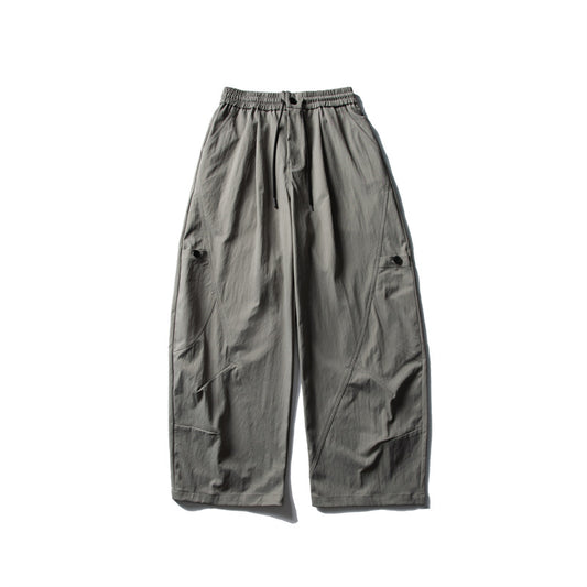 Solid color drape suit casual pants straight leg pants for men